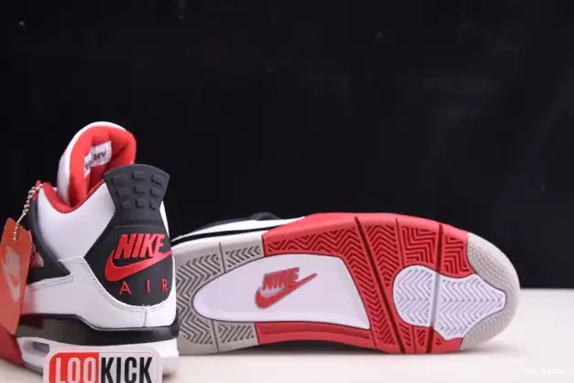 1st Kicks Shoes (2020) DC7770-160 Retro Fire Jordan Air 4 Red 0623